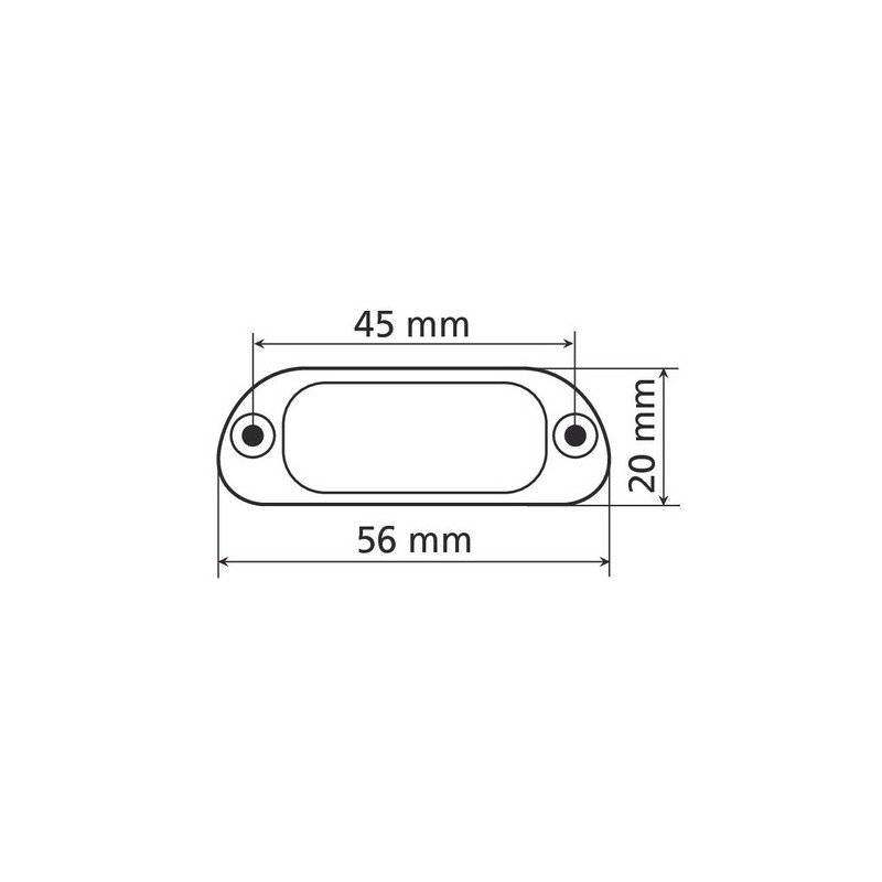 Eclairage de plaque 4 Led - Blanc - Homologué