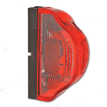 Regpoint cantilever license plate light - 101x53x58 mm transparent pink body