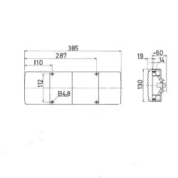 Module 4 fonctions SX / DX 305x130x60 2