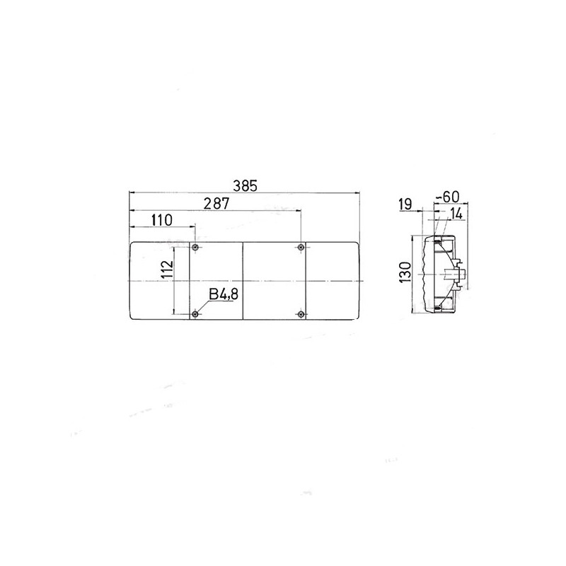 4-Funktions-Modul SX / DX 305x130x60