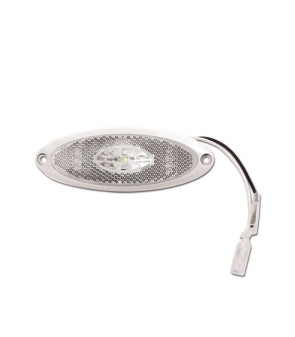 Clearance signal front LED JOKON white base 125x45