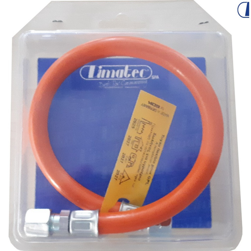 Tubo flessibile BP 40cm gomma attacchi 8mm