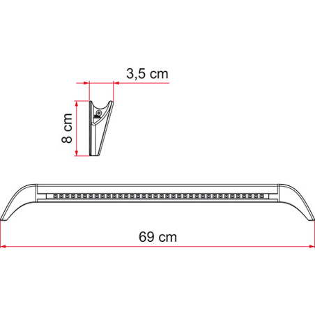 LED Awning Light Gutter FLAME - 98655-607