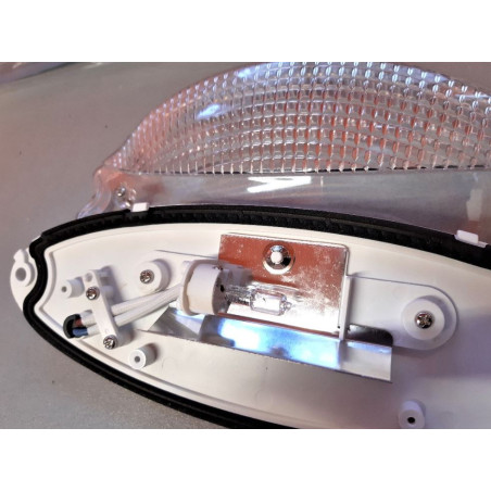 LÁMPARA DE TECHO CON LÁMPARA HALÓGENA 12VOLT - 10 W