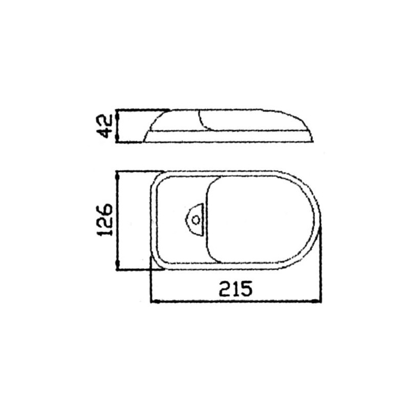 CEILING LIGHT TYPE 70 LED 12V + INT WW STRIP...