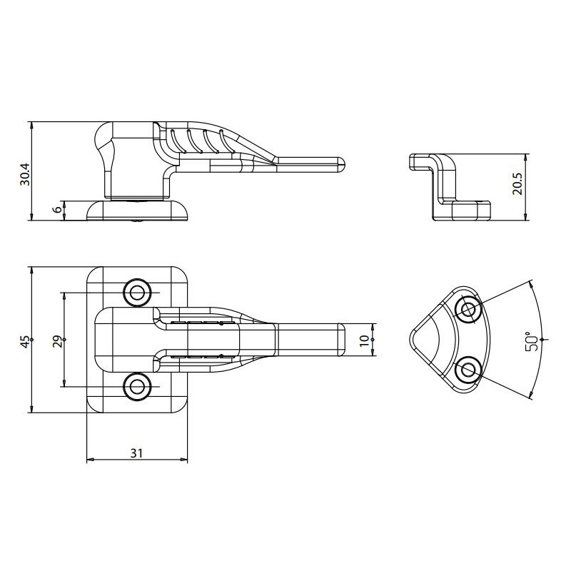 Stabiler Türstopper grau EURAMAX Türen