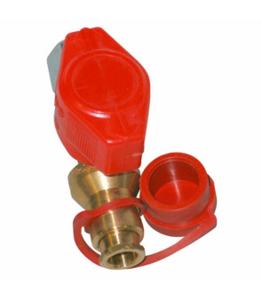 Vanne double cône avec raccord rapide 8 mm et raccord double cône 8 mm