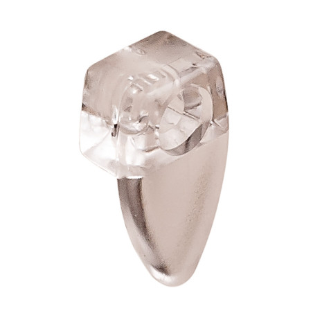 Satz 4-tlg. Spiegelclip aus transparentem Kunststoff