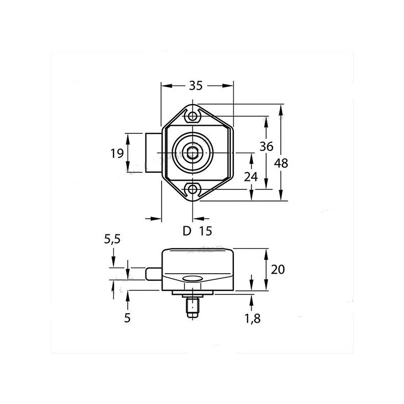Mini Push-lock nickelé satiné