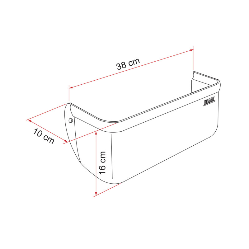 Poket XL gray FIAMMA storage box