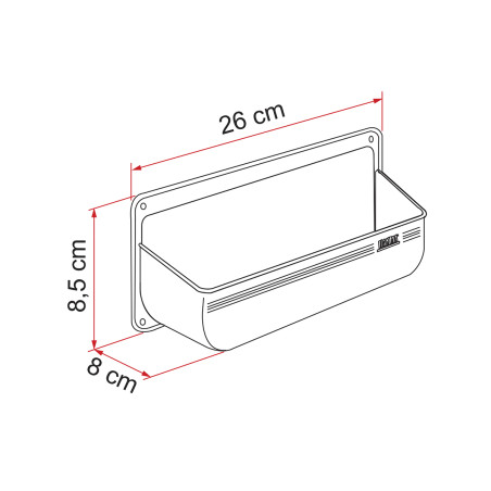 Pocket M weiß FIAMMA Objekthalter - 03177-01-