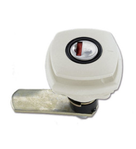 Zadi white std tailgate lock w / cyl and keys