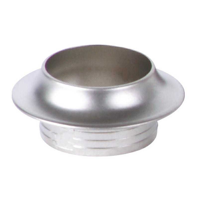 Rosace 13 mm nickelé mat x serrure à poussoir