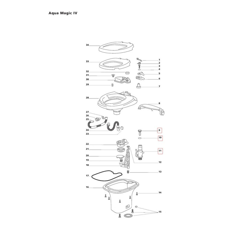 Einlassventil AQUA MAGIC 4 THETFORD 24846