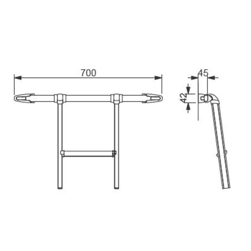 LIPPERT aluminum handle with safety hook for...