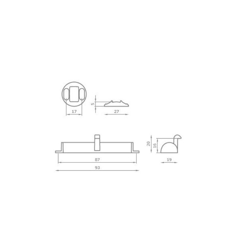 BALDACCI - V510 Polished chrome furniture...