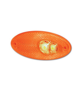 HELLA Luce di ingombro ovale laterale arancio led