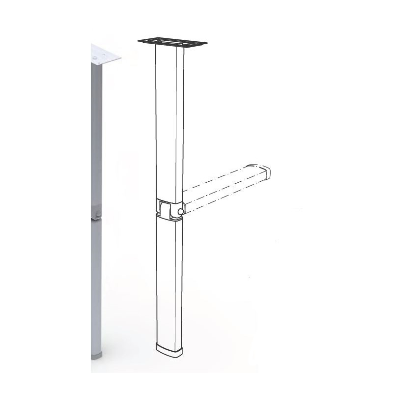 STAR 7 - LIPPERT folding LEG 60x32 mm H720