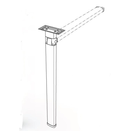 STAR 1 - PIED repliable LIPPERT 60x32 mm H720