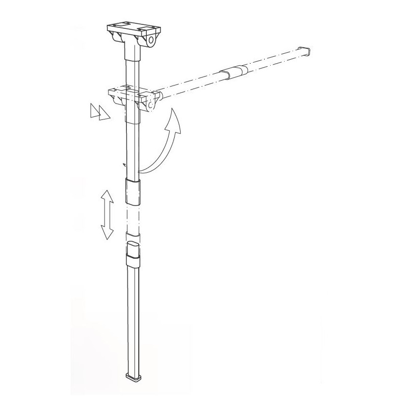 COMET 3 - GAMBA ovale pieghevole separabile...