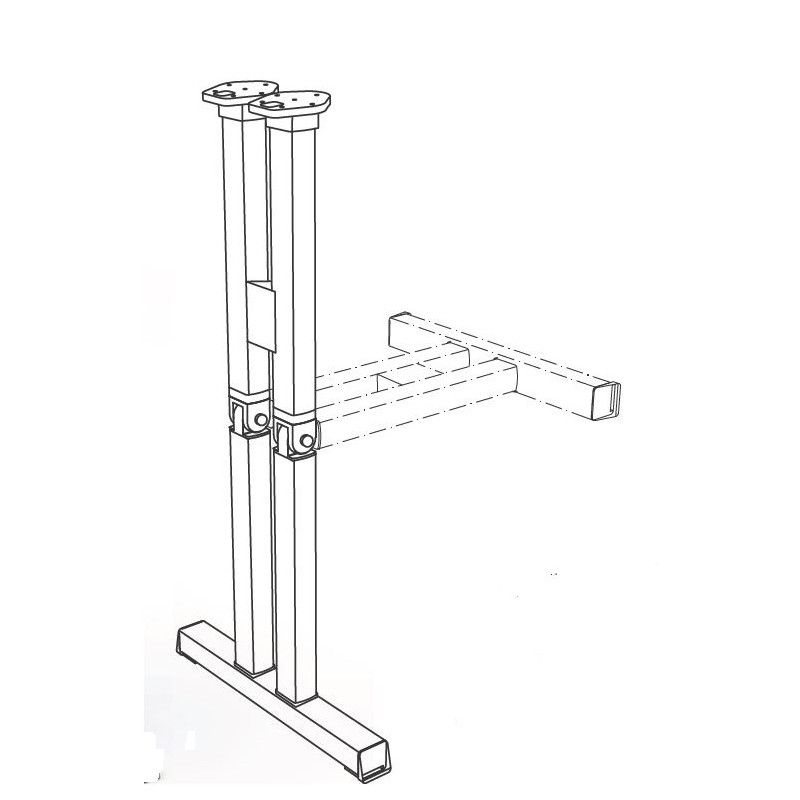 ASTRO 4 - Pie LEG plegable doble T LIPPERT...