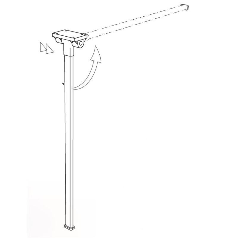 COMET 1 - PIED repliable ovale LIPPERT H720