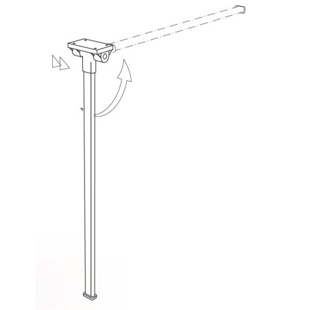 COMET 1 - PIED repliable ovale LIPPERT H720