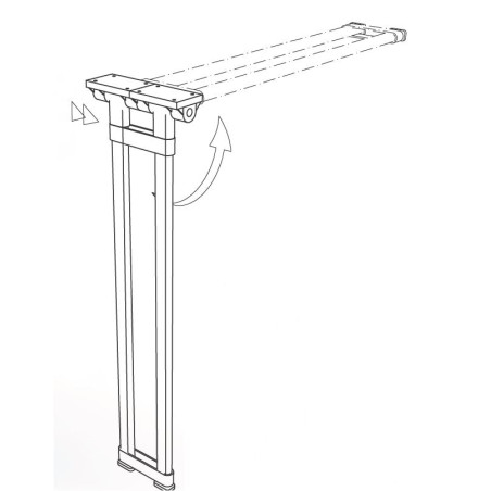 COMET 2 - LIPPERT H720 PIED double ovale repliable
