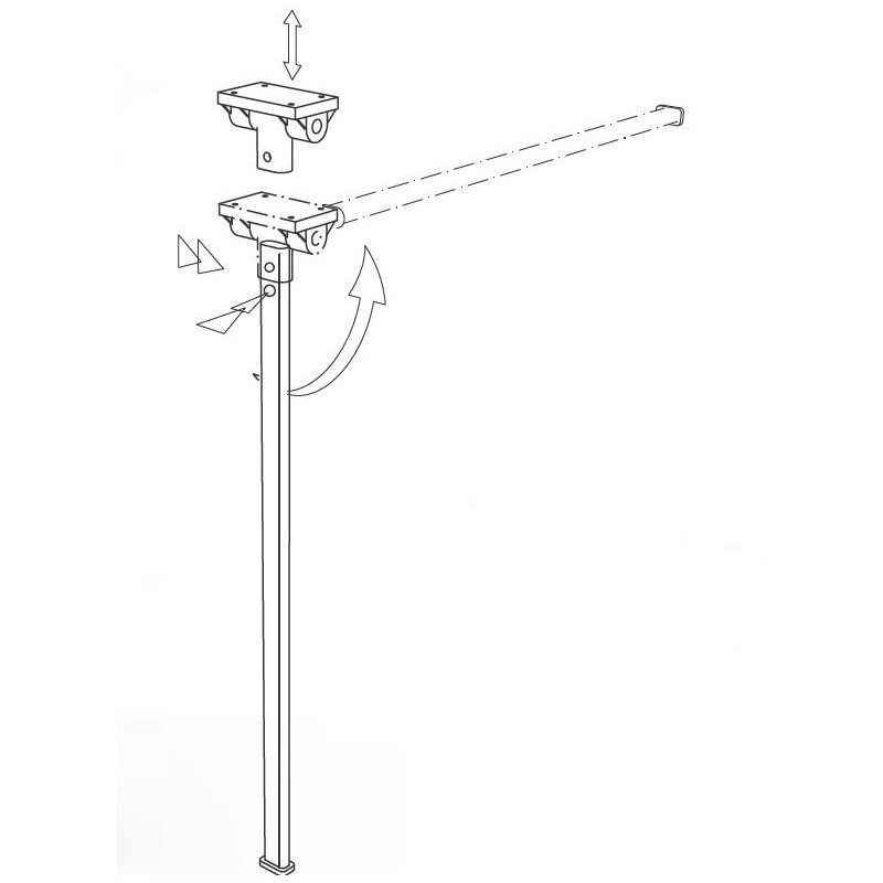 COMET 4 - LIPPERT folding oval LEG H720