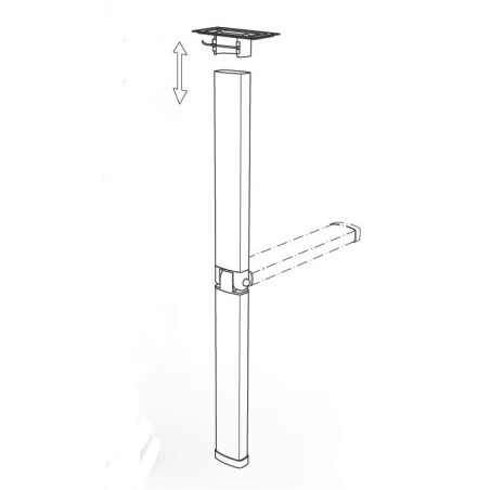 STAR 6 - LIPPERT STAR6 Klappbein 60x32 mm H720