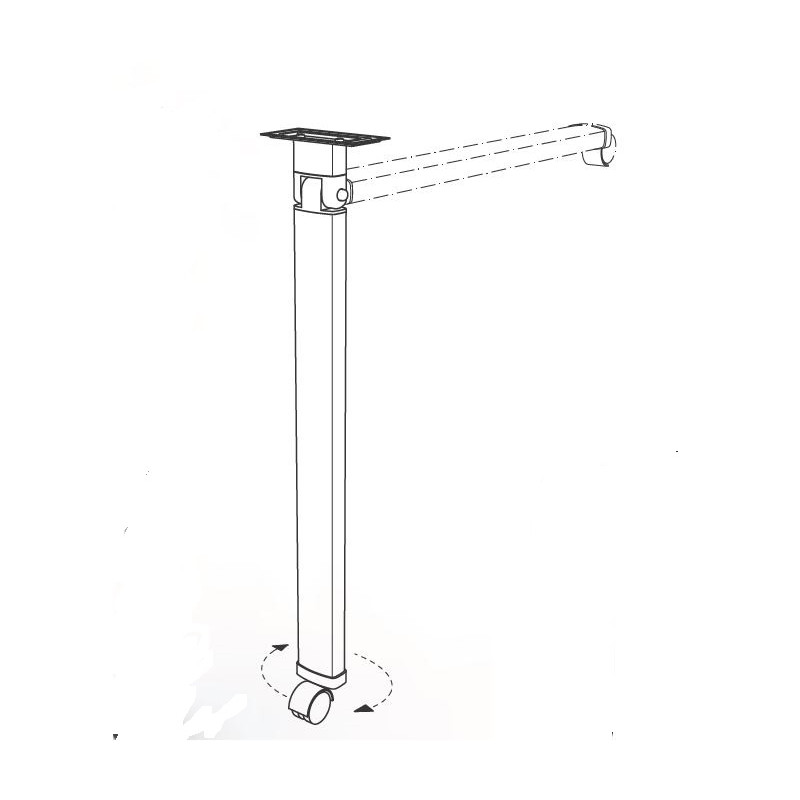 STAR 9 - PATA plegable + rueda LIPPERT 60x32 mm...