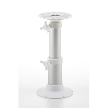 White telescopic table leg H 720 mm