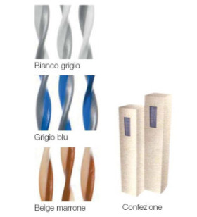 VORHANG IN BEIGE / BRAUN PVC H CM.190X60