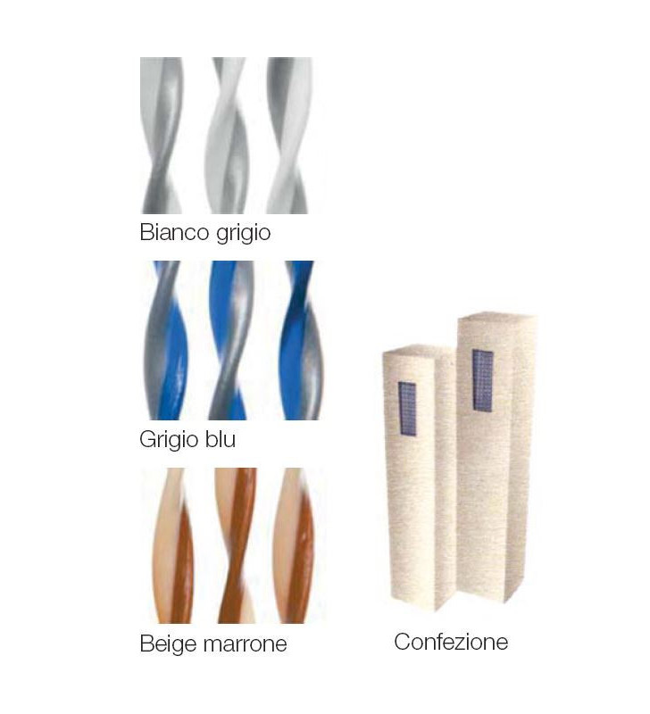 TENDA IN PVC BEIGE/MARRONE H CM.190X60