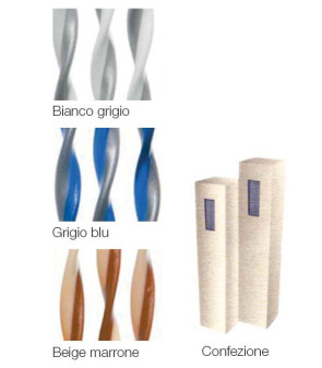 VORHANG IN BEIGE / BRAUN PVC H CM.190X60