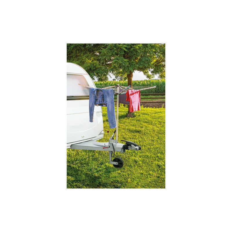 Fixing bracket for clothesline or antenna pole