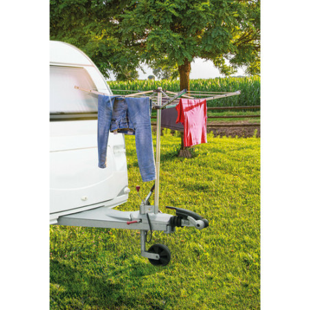 Support de fixation pour corde à linge ou mât d'antenne