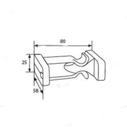 Tope puerta exterior blanco int. 40 2