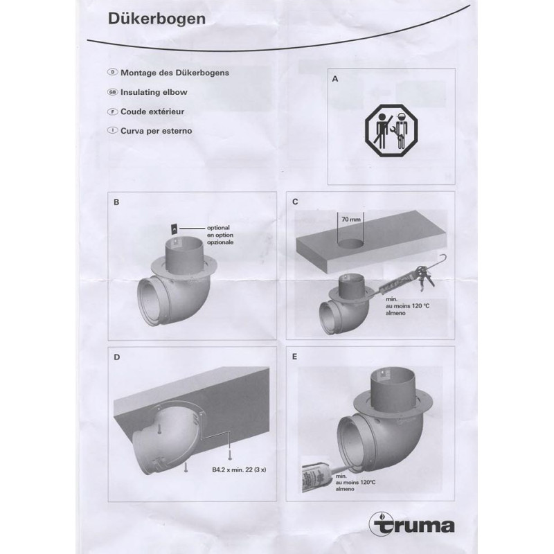 Kurve 90 Schritte außen