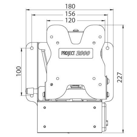 PANTOGR SOPORTE LCD EXTRACIBLE CON TOMA EL + ANT 12587/00A8/09/000