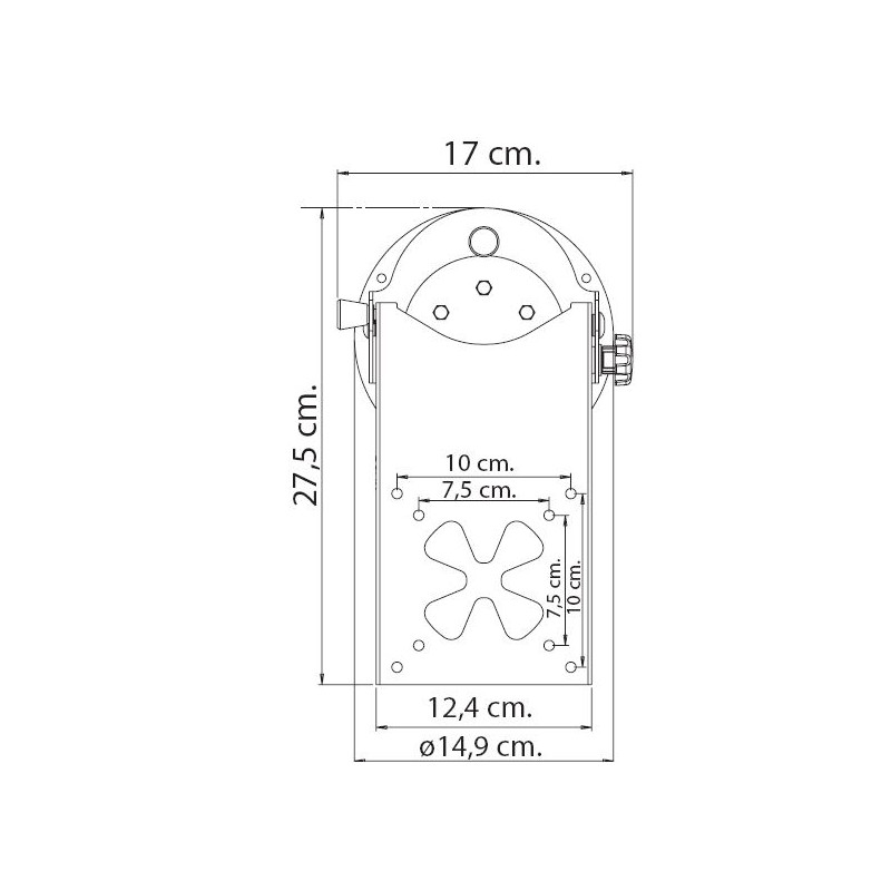 SUPPORT LCD AU PLAFOND AVEC BASE TOURNANTE 12580