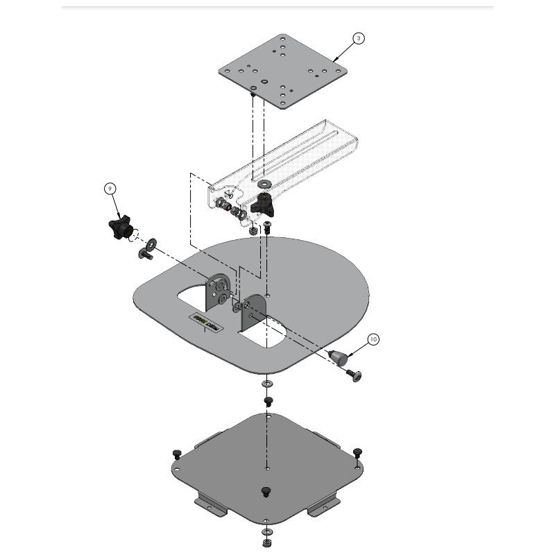 Soporte TV de techo 12536