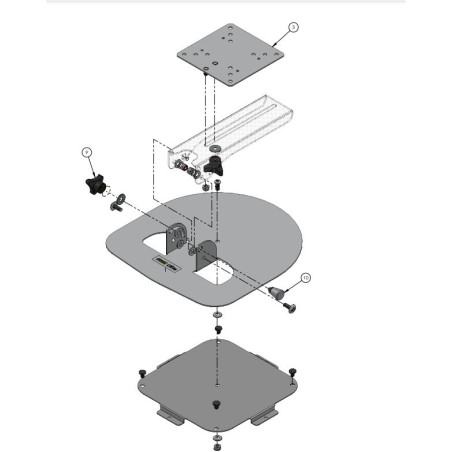 LIPPERT 12536 - Supporto TV a tetto