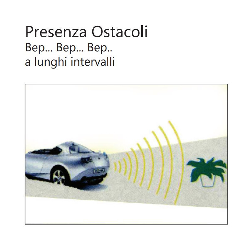 ALCAPOWER Kit 4 Radar sensori parcheggio cablato