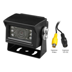 IP69 - 8IR - Cámara Retrom Orient CCD PAL, cable negro de...