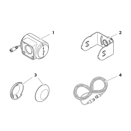 Dometic PerfectView CAM 45 NAV weiße Kamera 77x50x60