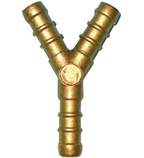 3-way Y-shaped gas hose fitting, Ph10 UNI tube