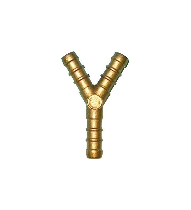 3-way Y-shaped gas hose fitting, Ph10 UNI tube