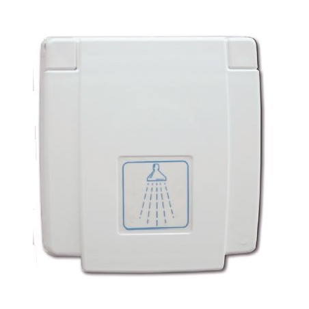 External water connection with hot/cold water mixer and shower head - quick couplings - 1.5 m hose