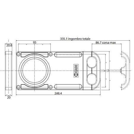 ZADI PLA233 - Corps de vanne 3 pouces uniquement avec vis et joints
